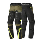 BELA WATSON Moto Textil Calcas Preto Cáqui Amarelo Branco